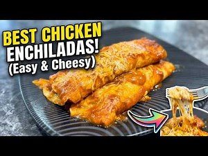 The BEST Chicken Enchiladas Recipe | Easy, Cheesy & Loaded with Flavor!