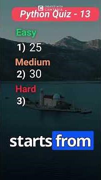 Python Quiz 13 #pythonquiz #programmingchallenges #pythonfun