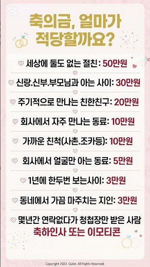 축의금 얼마가 적당할가요?? #축의금. #결혼식축의금#축의금액