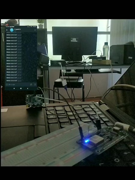motion sensor using nodemcu esp8266. Connected with telegram notifications #IoT #arduinoproject #nodemcuesp8266 #computerscience