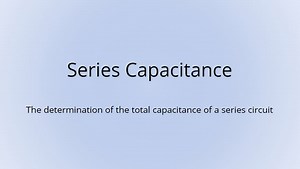 Series Capacitance