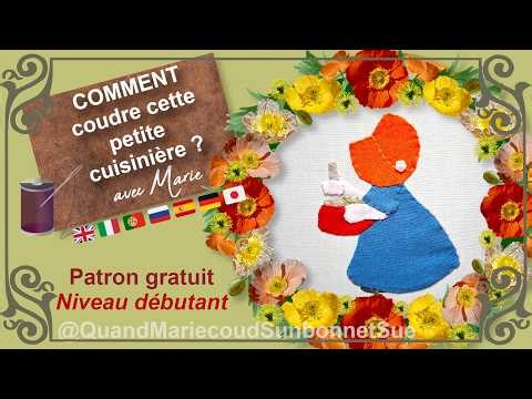 🟢 Easy Hand Appliqué Patchwork Tutorial: The Little Cook (Beginners)