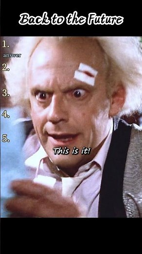 Back to the Future - Doc Brown's Iconic "This is the Answer" Scene!