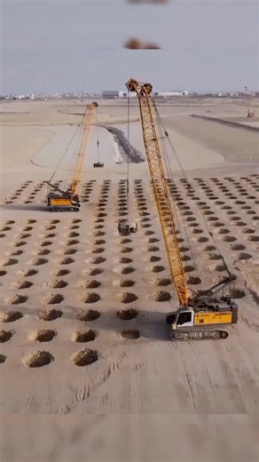 Ramz Olibab | Dynamic compaction is a ground improvement method using a crane to repeatedly drop a heavy weight (5-40 tons) from heights (10-40m) onto... | Instagram