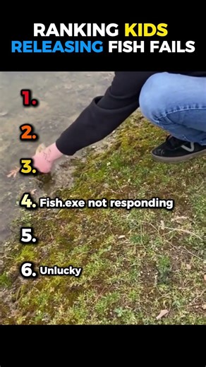 Ranking Kids Releasing Fish Fails.. 🤣🤣