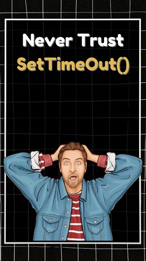 The coding monk on Instagram: "You told JavaScript to run after 2 seconds… and it didn’t 😤 That’s because setTimeout() isn’t exact — it only runs after the main thread is free. So if your code is busy doing something heavy, your timer gets delayed! In this short, I’ll show you why you should never trust setTimeout() — and how the JavaScript event loop actually works behind the scenes 🧠 💡 Key takeaway: setTimeout(2000) means at least 2 seconds, not exactly 2 seconds ⚡ #javascript #settimeout #