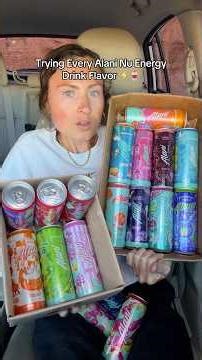 Trying EVERY Alani Nu Energy Drink Flavor ⚡️🥤 #alani #alaninu #energydrink #drinks #foodreview