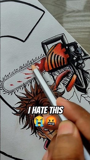 Drawing Anime Characters Start With "C" ✨Chainsaw Man Drawing 🔥#chainsawman #howtodraw #shorts #gojo
