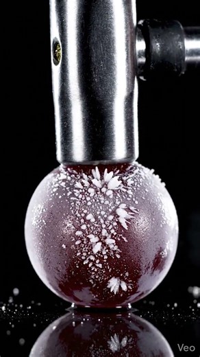 Fruit Experiment #5 - This Frozen Grape Shattered Like Glass