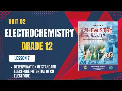 Unit 2 | Electrochemistry | Determination of Standard Electrode Potential of Copper Electrode