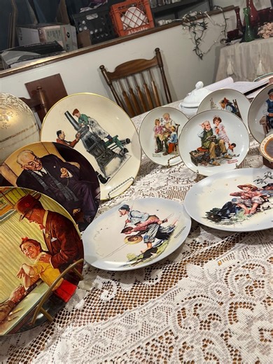 Edwin’s Knowles Norman Rockwell Plates 10 Plates - Etsy Canada