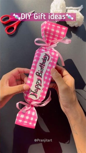 DIY gift box 🎁 ✨ | DIY paper Craft ideas 🍬💗 #shorts #diy #giftbox