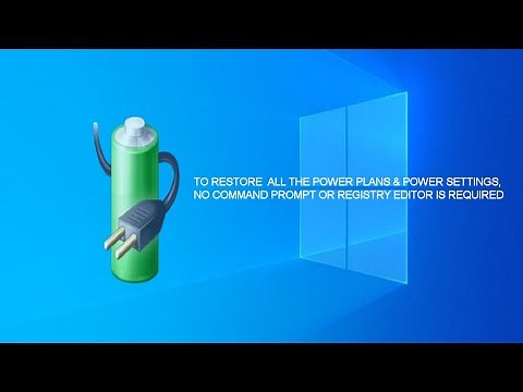 How to Actually Fix Windows 10 Power Plans & Advanced Power Settings (The link in the description↓)