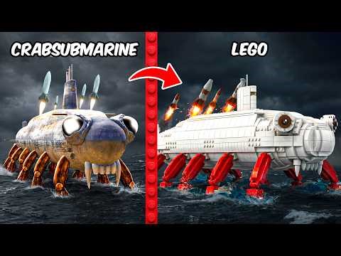 Construí un CRAB SUBMARINE a partir de un CRABTANIC en LEGO Garry's Mod | Brick Trick Español