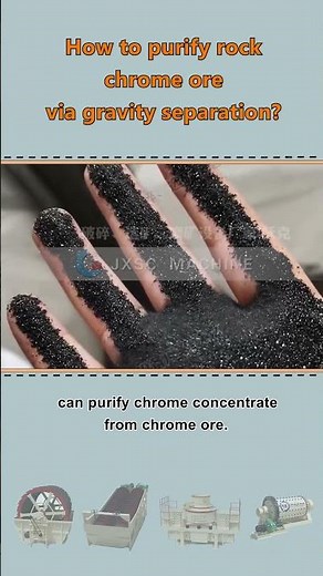How to purify rock chrome ore through gravity separation?