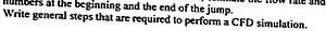 What are the general steps required to perform a CFD simulation... | Filo