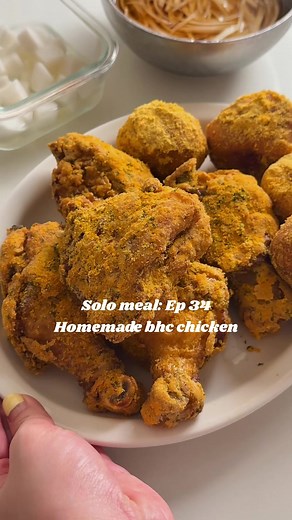 Solo meal series Tập 34: Homemade bhc chicken ༉‧₊˚.⟢.⋆✴︎⸝꙳.˖𖥔݁˖๋ 𖥔݁˖ #nauancungtiktok #ancungtiktok #recipes #bhc #viral