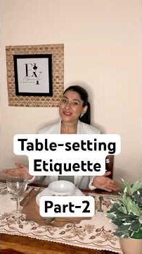 Table-Setting Etiquette