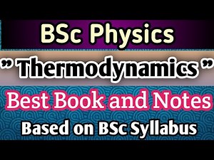 #BSc physics #Thermodynamics Books and Notes || For All University