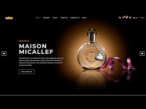 Responsive E-Commerce Website (Perfume Website) using HTML, CSS, jQuery | Part 4 (Slider Section)