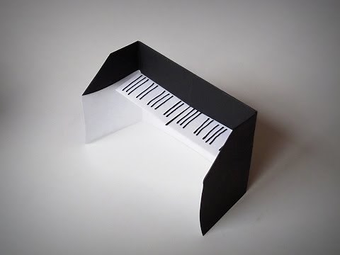 Origami - How to make a PIANO