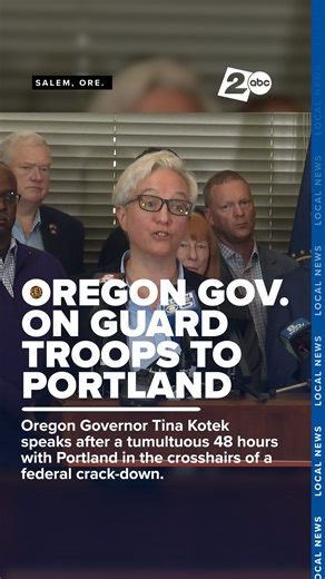 At a press conference, Oregon Governor Tina Kotek briefly touched on the National Guard deployment to Portland and offered a message for people across the state. More headlines: https://katu.com/ | KATU News