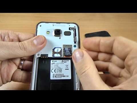 Samsung Galaxy J5 Duos - How to Insert SIM Card and micro SD Card