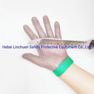 [Hot Item] Easy Clean Cut Resistant Stainless Steel Chainmail Glove for Butcher Safe Work