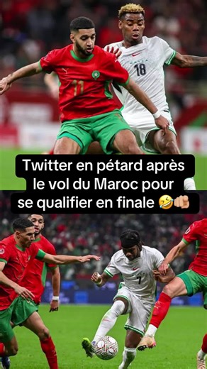 LE MAROC QUI ÉLIMINE LE NIGERIA ET QUI DE QUALIFIE EN FINALE FACE AU SÉNÉGAL 🤣🫵🏼 #can #hakimi #maroc #foot #twitter