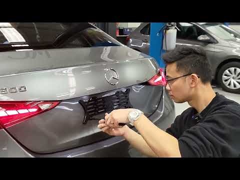 How to fit standard number plate on the rear of a Mercedes Benz