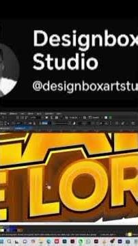 3d text effect in CorelDRAW #howtodesignattractivepostincanva #textdividers #graphics #graphicdesign