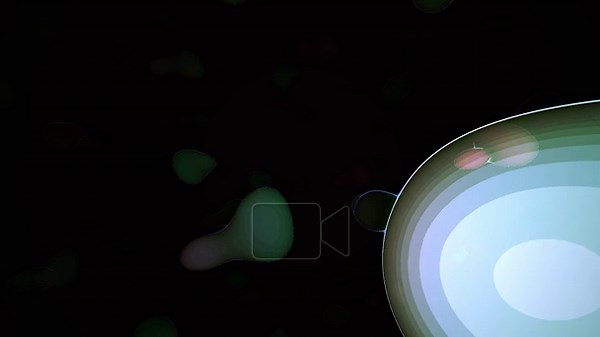 Abstract Glowing Particles Floating in Dark Space Background Stock Video Footage - Alamy