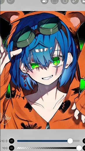 【OC】オリジナルキャラクターで流行りのカラーサークル #イラスト #オリキャラ