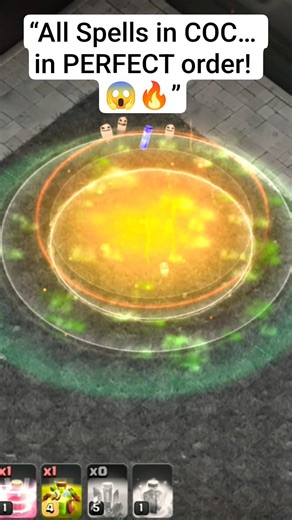 “Every COC Spell… in PERFECT order! 🤯🧊”