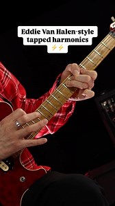 8.8K views · 1.4K reactions | Channel your inner Eddie Van Halen with this lesson in electrifying tapped harmonics #lesson #guitarlesson #guitar #eddievanhalen | Guitar World | Facebook