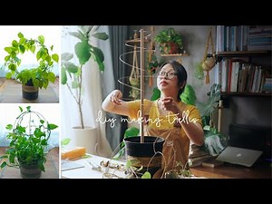 Sub) 4 Easy Ideas to DIY Trellis For Climbing Plant Using Leftover Metal Wire | Home Decorating