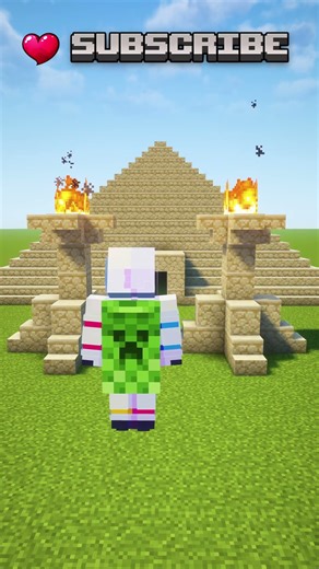 EPIC Minecraft Survival Pyramid House! 🏠 #shorts #minecraft #shortsfeed #viral