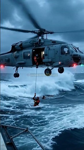 MH-60 Seahawk Executes High-Risk Rescue Hover Open-Ocean Rescue When the Ocean Fights Back