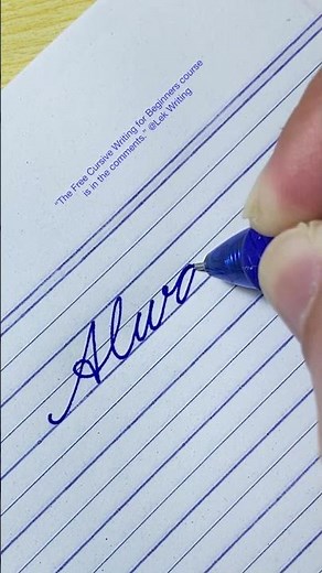 “Always” How to write in English cursive writing | Daily usable words | Cursive handwriting practice