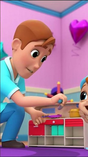 I Love My Dollhouse | Animal Learning Videos | Little Angel Kids Songs & Nursery Rhymes