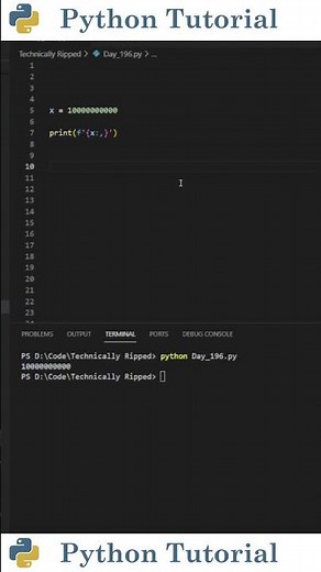 Using F-Strings To Format Integers | Python Tutorial