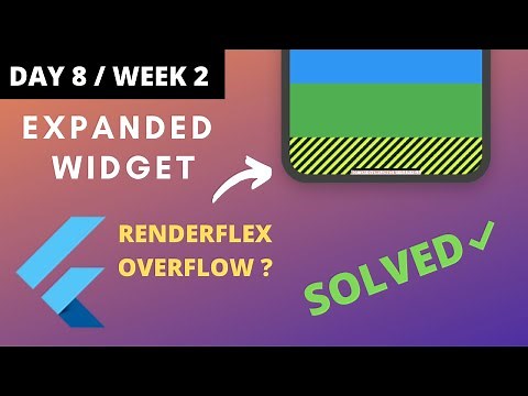 #8 Expanded | Renderflex Overflow Error solved | Flutter Tutorial for beginners | COVID-19