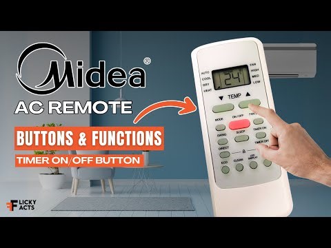 Midea AC Remote Auto Timer On/Off Function Explained Guide