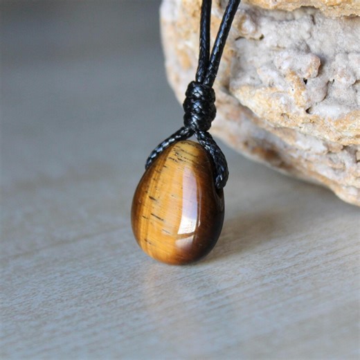 Tigers Eye Pendant Women Tiger Eye Protection Necklace Gift for Girlfriend Boyfriend - Etsy