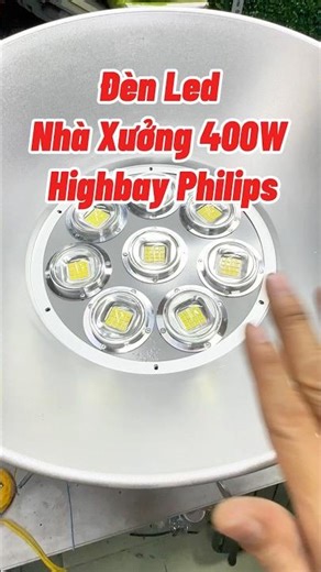 Price of 400W Full Philips LED factory light with high-quality 5050 LED chip #denlednhaxuong #hig...