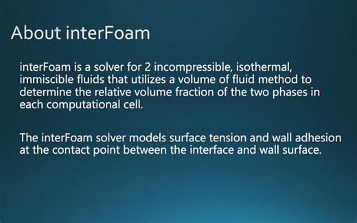 2 Phase Simulation in OpenFoam using interFoam
