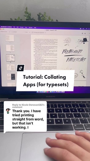 Replying to @Nicole Donovan582 i hope this helps! I am not very familiar with bookbinder js, but the only things I changed were folio, duplex printing, number of signatures. Then I saved and opened the “aggregate” version and it looks like it worked. Just pay attention to the signatures as they might not all be the same. (Im sure you can fix that, but i dont use it enough to know!) #bookbinding #bookbinder #bookbindersoftiktok #booktok #fanfic #fanfiction #fanficbookbinding #dramione #dramionefa