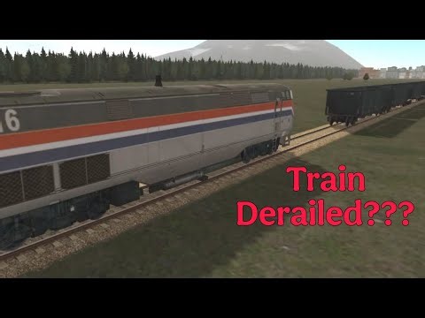 GE Genesis P42DC Train Derailed !?😱Train and Rail Yard Simulator Gameplay