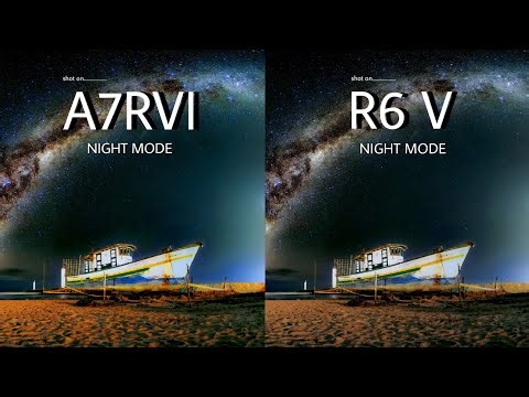 Sony A7RVI VS Canon EOS R6 V | NIGHT MODE | Camera Test 
