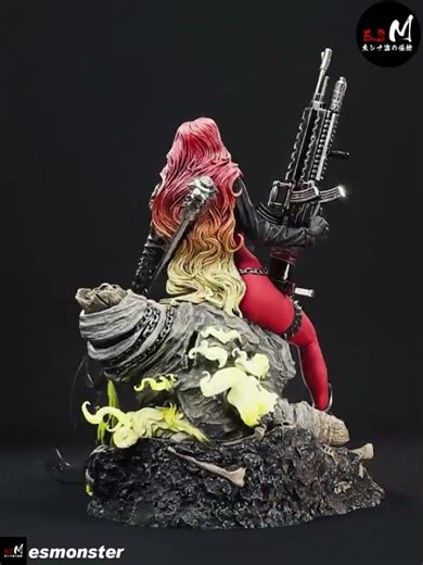 [3D Model] Scorched: She-Spawn | Spawn Universe Epic Masterpiece (Fan Art)#3dprinting #sculpture